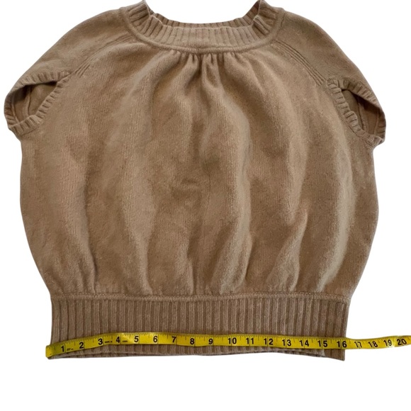 Diane Von Furstenberg 95% Lambswool Cashmere Cap Sleeve Sweater Raglan Small - Picture 8 of 11